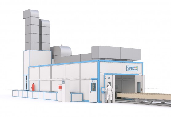 Окрасочно-сушильный комплекс SPK для металлоконструкций Окрасочно-сушильный комплекс SPK для металлоконструкций