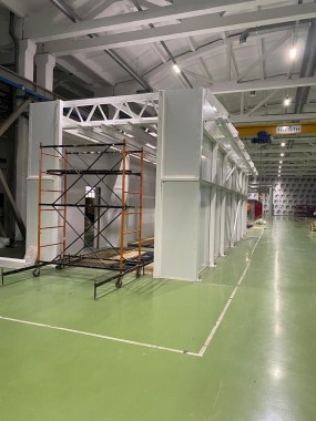 Комплекс камер подготовки поверхности, жидкостной окраски и сушки изделий SPK-19.6.4, г. Бугульма Комплекс камер подготовки поверхности, жидкостной окраски и сушки изделий SPK-19.6.4, г. Бугульма