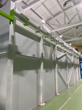 Комплекс камер подготовки поверхности, жидкостной окраски и сушки изделий SPK-19.6.4, г. Бугульма Комплекс камер подготовки поверхности, жидкостной окраски и сушки изделий SPK-19.6.4, г. Бугульма