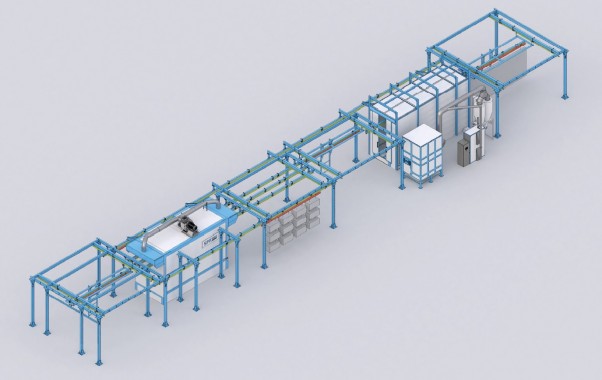 Ручная порошковая конвейерная линия SPK Ручная порошковая конвейерная линия SPK