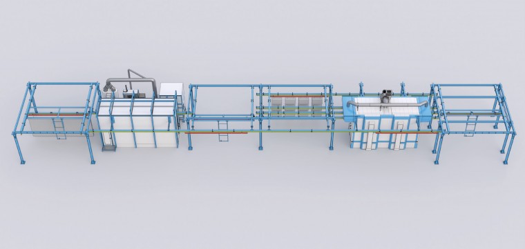 Ручная порошковая конвейерная линия SPK Ручная порошковая конвейерная линия SPK