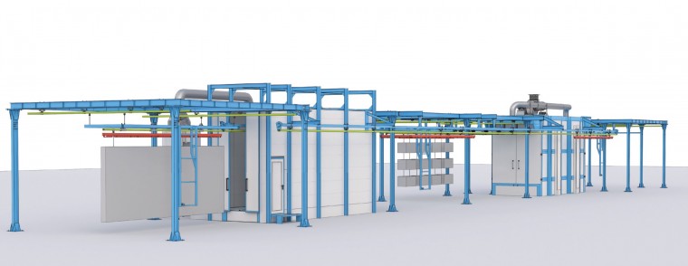 Ручная порошковая конвейерная линия SPK Ручная порошковая конвейерная линия SPK