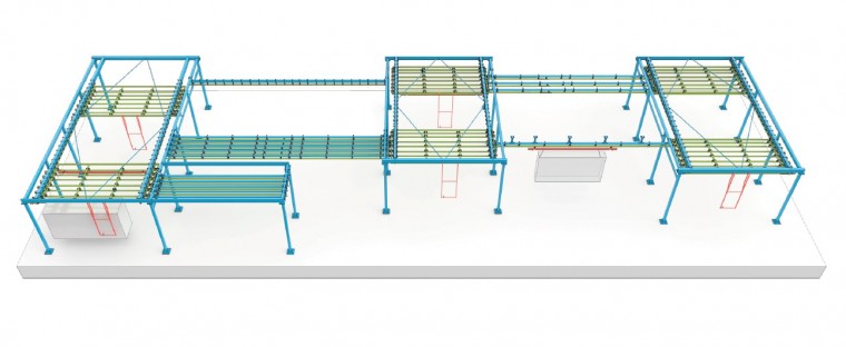 Линия окраски металлоконструкций с ручным конвейером SPK Линия окраски металлоконструкций с ручным конвейером SPK