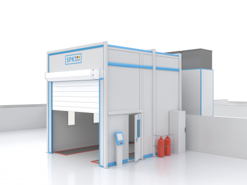 Окрасочно-сушильный комплекс SPK GROUP для деталей вертолетов Окрасочно-сушильный комплекс SPK GROUP для деталей вертолетов
