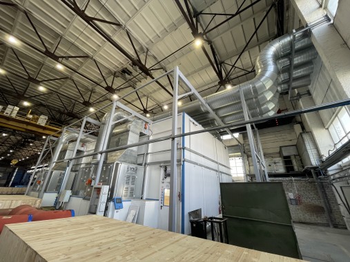 Окрасочно-сушильная камера для трубопроводов SPK-16.8.5, г. Челябинск