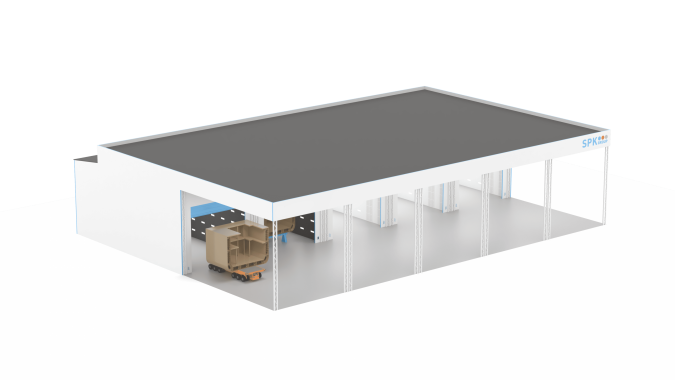 Комплект технологического оборудования SPK для подготовки и окраски судовых блоков