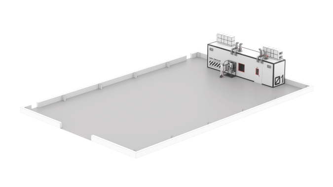 Комплекс оборудования подготовки, подачи, смешивания и нанесения ЛКМ
