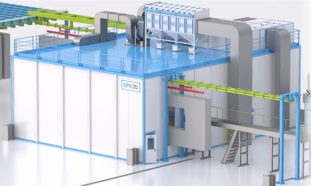 Вертикальная линия отделки SPK c конвейером Вертикальная линия отделки SPK c конвейером