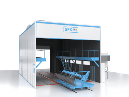 Дробеструйная камера для спецтехники SPK-SBB-11.7.5 