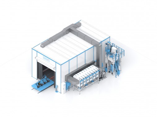 Дробеструйная камера для спецтехники SPK-SBB-11.7.5 