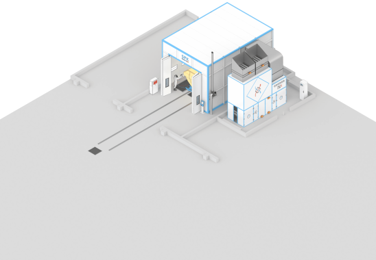Окрасочно-сушильная камера SРК-SCB-10.6.5 для кузовов