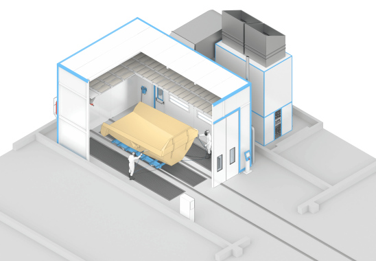 Окрасочно-сушильная камера SРК-SCB-10.6.5 для кузовов