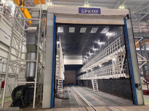 Дробеструйная и окрасочно-сушильная камера в комплексе SPK, г. Магнитогорск