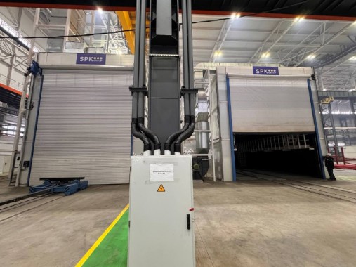 Дробеструйная и окрасочно-сушильная камера в комплексе SPK, г. Магнитогорск