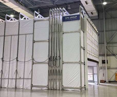 Раздвижная окрасочная камера SPK-SCB(Fd)-22.10.7, г. Шарджа (ОАЭ)