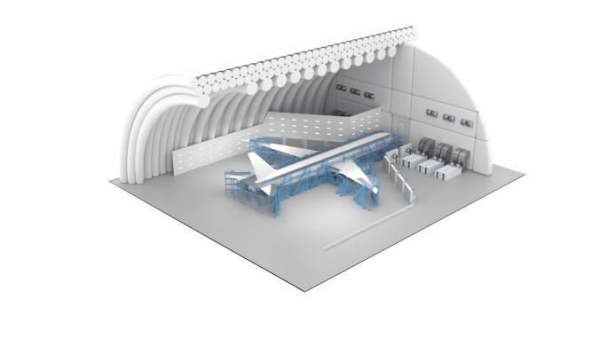 Окрасочный ангар для покраски самолетов SPK Окрасочный ангар для покраски самолетов SPK