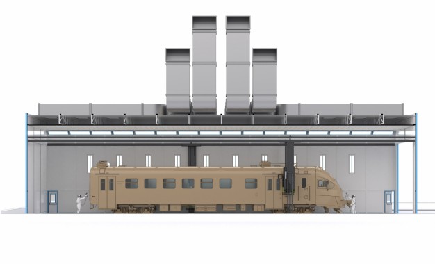 Окрасочно-сушильная камера для жд вагонов SPK-30.7.7 Окрасочно-сушильная камера для жд вагонов SPK-30.7.7