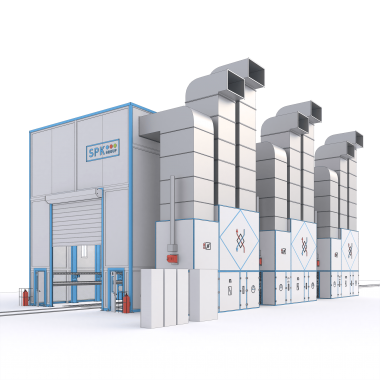 Дробеструйная камера роботизированная для вагонов SPK-SBB-25.8.10