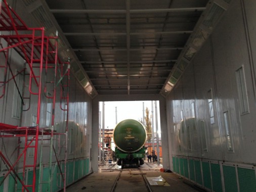 Окрасочно-сушильная камера для цистерн и вагонов в уличном исполнении г. Партизанск SPK-18x6x6 Россия