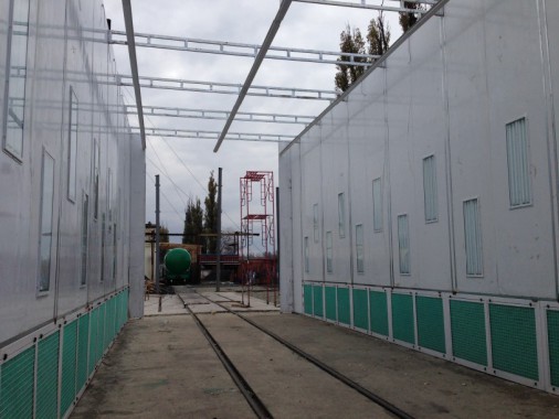 Окрасочно-сушильная камера для цистерн и вагонов в уличном исполнении г. Партизанск SPK-18x6x6 Россия