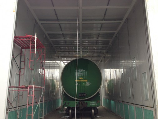 Окрасочно-сушильная камера для цистерн и вагонов в уличном исполнении г. Партизанск SPK-18x6x6 Россия