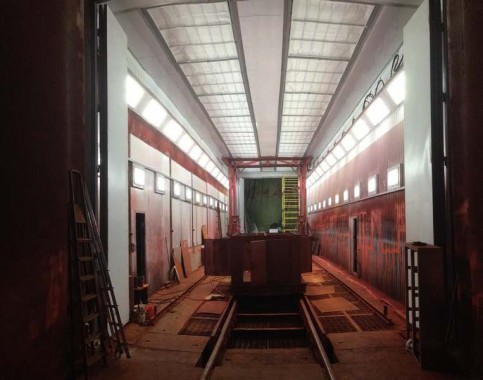 Реконструкция окрасочно-сушильной камеры для вагонов РПМ, г. Екатеринбург