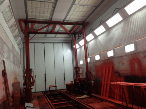 Реконструкция окрасочно-сушильной камеры для вагонов РПМ, г. Екатеринбург