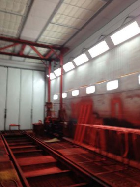 Реконструкция окрасочно-сушильной камеры для вагонов РПМ, г. Екатеринбург