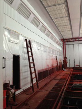 Реконструкция окрасочно-сушильной камеры для вагонов РПМ, г. Екатеринбург