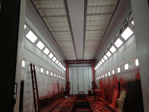 Реконструкция окрасочно-сушильной камеры для вагонов РПМ, г. Екатеринбург