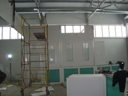 Покрасочно-сушильная камера для сварных металлоконструкций SPK-8х6х4