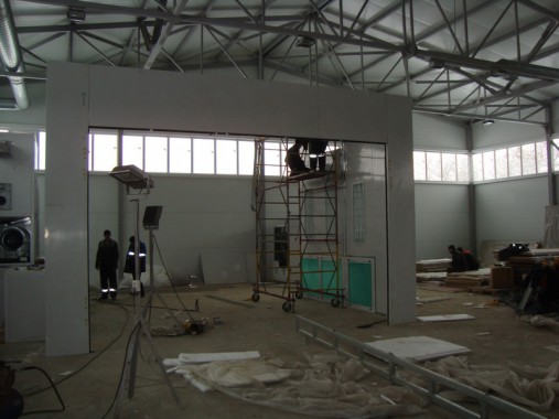 Покрасочно-сушильная камера для сварных металлоконструкций SPK-8х6х4