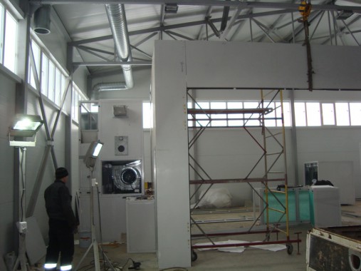 Покрасочно-сушильная камера для сварных металлоконструкций SPK-8х6х4