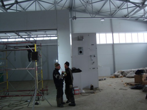 Покрасочно-сушильная камера для сварных металлоконструкций SPK-8х6х4