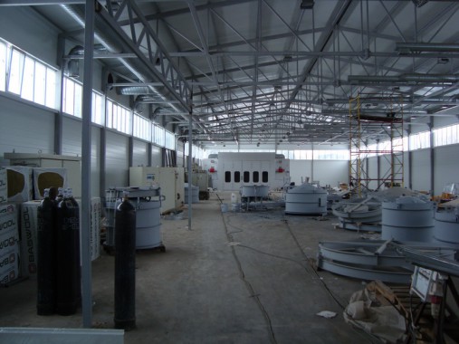 Покрасочно-сушильная камера для сварных металлоконструкций SPK-8х6х4