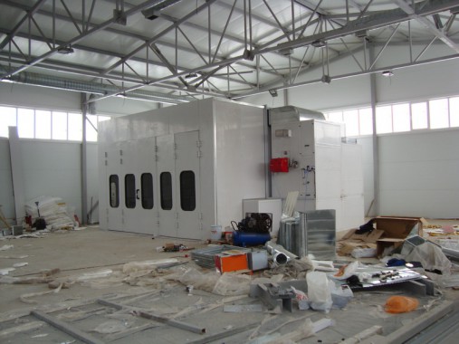 Покрасочно-сушильная камера для сварных металлоконструкций SPK-8х6х4