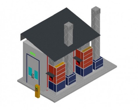Подготовительная камера под навесом SPK-7.3.5 Подготовительная камера под навесом SPK GROUP