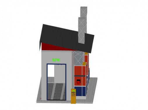 Подготовительная камера под навесом SPK-7.3.5 Подготовительная камера под навесом SPK GROUP