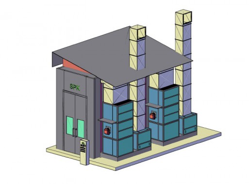 Подготовительная камера под навесом SPK-7.3.5 Подготовительная камера под навесом SPK GROUP