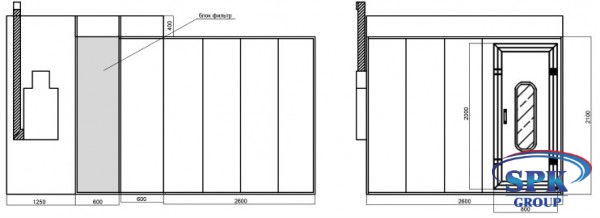 Окрасочно-сушильная камера для окраски деталей SPK GROUP