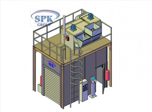 Камера окраски для металлоконструкций SPK-4.2.3 Камера окраски для металлоконструкций SPK GROUP