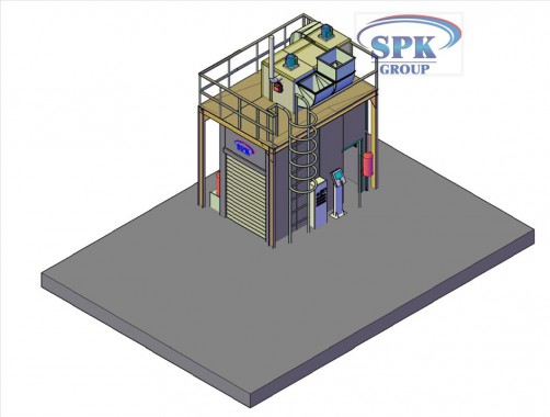 Камера окраски для металлоконструкций SPK-4.2.3 Камера окраски для металлоконструкций SPK GROUP