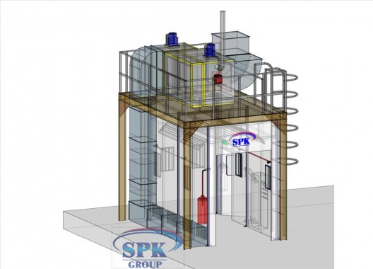 Камера окраски для металлоконструкций SPK-4.2.3 Камера окраски для металлоконструкций SPK GROUP