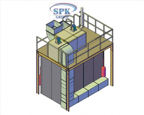 Камера окраски для металлоконструкций SPK-4.2.3 Камера окраски для металлоконструкций SPK GROUP