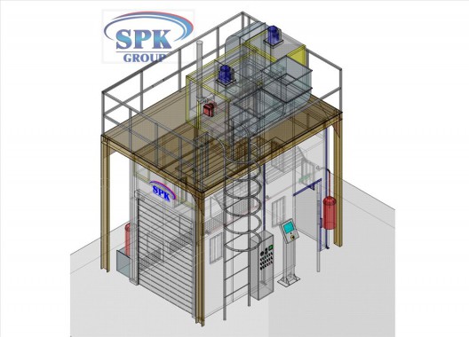 Камера окраски для металлоконструкций SPK-4.2.3 Камера окраски для металлоконструкций SPK GROUP