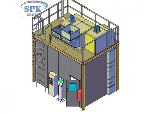 Камера окраски для металлоконструкций SPK-4.2.3 Камера окраски для металлоконструкций SPK GROUP