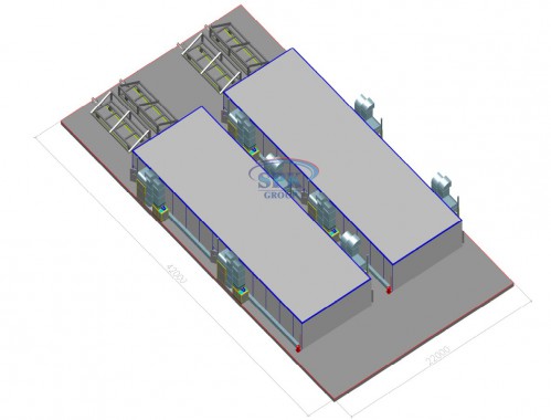 Комплекс для окраски и сушки металлоконструкций SPK-26.8.3 Комплекс для окраски и сушки металлоконструкций SPK GROUP