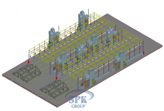 Комплекс для окраски и сушки металлоконструкций SPK-26.8.3 Комплекс для окраски и сушки металлоконструкций SPK GROUP