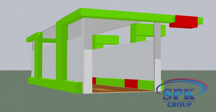 Окрасочно-сушильная камера для металлоконструкций SPK GROUP