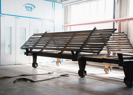 Окрасочно-сушильная камера для окраски металлоконструкций и ферм SPK 15.4.6. Италия Окрасочно-сушильная камера для окраски металлоконструкций и ферм SPK 15.4.6. Италия